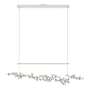 Hubbardton Forge Coral 56" Wide Abstract Linear Pendant White / Vintage Platinum