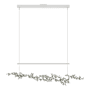 Hubbardton Forge Coral 56" Wide Abstract Linear Pendant White / Sterling