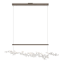 Hubbardton Forge Coral 56" Wide Abstract Linear Pendant Bronze / White