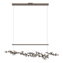 Hubbardton Forge Coral 56" Wide Abstract Linear Pendant Bronze / Dark Smoke