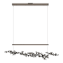 Hubbardton Forge Coral 56" Wide Abstract Linear Pendant Bronze / Natural Iron