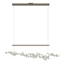 Hubbardton Forge Coral 56" Wide Abstract Linear Pendant Bronze / Vintage Platinum