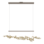 Hubbardton Forge Coral 56" Wide Abstract Linear Pendant Bronze / Modern Brass