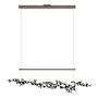 Hubbardton Forge Coral 56" Wide Abstract Linear Pendant Bronze / Ink