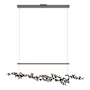Hubbardton Forge Coral 56" Wide Abstract Linear Pendant Dark Smoke / Oil Rubbed Bronze