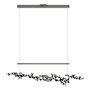 Hubbardton Forge Coral 56" Wide Abstract Linear Pendant Dark Smoke / Ink