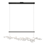 Hubbardton Forge Coral 56" Wide Abstract Linear Pendant Black / White