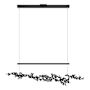 Hubbardton Forge Coral 56" Wide Abstract Linear Pendant Black / Black