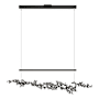 Hubbardton Forge Coral 56" Wide Abstract Linear Pendant Black / Natural Iron