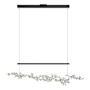 Hubbardton Forge Coral 56" Wide Abstract Linear Pendant Black / Vintage Platinum
