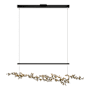Hubbardton Forge Coral 56" Wide Abstract Linear Pendant Black / Soft Gold