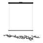 Hubbardton Forge Coral 56" Wide Abstract Linear Pendant Black / Ink