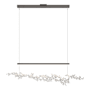 Hubbardton Forge Coral 56" Wide Abstract Linear Pendant Oil Rubbed Bronze / White