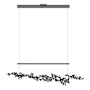 Hubbardton Forge Coral 56" Wide Abstract Linear Pendant Oil Rubbed Bronze / Black