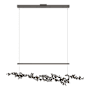 Hubbardton Forge Coral 56" Wide Abstract Linear Pendant Oil Rubbed Bronze / Ink