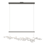 Hubbardton Forge Coral 56" Wide Abstract Linear Pendant Natural Iron / White