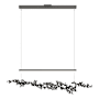 Hubbardton Forge Coral 56" Wide Abstract Linear Pendant Natural Iron / Black