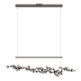 Hubbardton Forge Coral 56" Wide Abstract Linear Pendant Natural Iron / Oil Rubbed Bronze