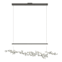 Hubbardton Forge Coral 56" Wide Abstract Linear Pendant Natural Iron / Vintage Platinum