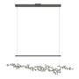 Hubbardton Forge Coral 56" Wide Abstract Linear Pendant Natural Iron / Sterling