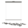Hubbardton Forge Coral 56" Wide Abstract Linear Pendant Natural Iron / Ink