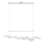 Hubbardton Forge Coral 56" Wide Abstract Linear Pendant Vintage Platinum / White