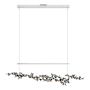 Hubbardton Forge Coral 56" Wide Abstract Linear Pendant Vintage Platinum / Dark Smoke