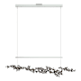 Hubbardton Forge Coral 56" Wide Abstract Linear Pendant Vintage Platinum / Oil Rubbed Bronze