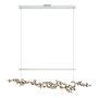 Hubbardton Forge Coral 56" Wide Abstract Linear Pendant Vintage Platinum / Soft Gold