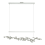 Hubbardton Forge Coral 56" Wide Abstract Linear Pendant Vintage Platinum / Sterling