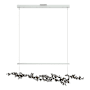 Hubbardton Forge Coral 56" Wide Abstract Linear Pendant Vintage Platinum / Ink