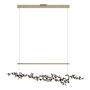 Hubbardton Forge Coral 56" Wide Abstract Linear Pendant Soft Gold / Dark Smoke