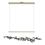 Hubbardton Forge Coral 56" Wide Abstract Linear Pendant Soft Gold / Black