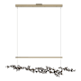 Hubbardton Forge Coral 56" Wide Abstract Linear Pendant Soft Gold / Oil Rubbed Bronze