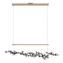 Hubbardton Forge Coral 56" Wide Abstract Linear Pendant Soft Gold / Natural Iron
