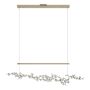 Hubbardton Forge Coral 56" Wide Abstract Linear Pendant Soft Gold / Vintage Platinum