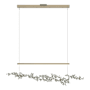 Hubbardton Forge Coral 56" Wide Abstract Linear Pendant Soft Gold / Sterling