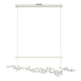 Hubbardton Forge Coral 56" Wide Abstract Linear Pendant Sterling / White