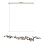 Hubbardton Forge Coral 56" Wide Abstract Linear Pendant Sterling / Bronze