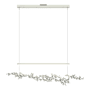 Hubbardton Forge Coral 56" Wide Abstract Linear Pendant Sterling / Vintage Platinum