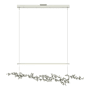 Hubbardton Forge Coral 56" Wide Abstract Linear Pendant Sterling / Sterling