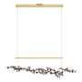 Hubbardton Forge Coral 56" Wide Abstract Linear Pendant Modern Brass / Bronze