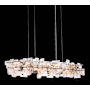 Hubbardton Forge Fusion 16 Light 76" Wide Linear Pendant White