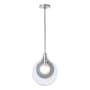 Hubbardton Forge Veneto 4" Wide Mini Pendant Sterling / Clear