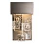 Hubbardton Forge Fusion 28" Tall Wall Sconce Dark Smoke