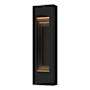 Hubbardton Forge Art Alchemy 2 Light 28" Tall Outdoor Wall Sconce Coastal Black / Coastal Black