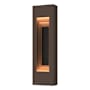 Hubbardton Forge Art Alchemy 2 Light 28" Tall Outdoor Wall Sconce Coastal Bronze / Coastal Black