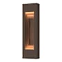 Hubbardton Forge Art Alchemy 2 Light 28" Tall Outdoor Wall Sconce Coastal Bronze / Coastal Bronze