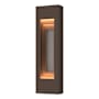 Hubbardton Forge Art Alchemy 2 Light 28" Tall Outdoor Wall Sconce Coastal Bronze / Coastal Burnished Steel