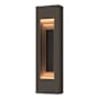 Hubbardton Forge Art Alchemy 2 Light 28" Tall Outdoor Wall Sconce Coastal Dark Smoke / Coastal Black